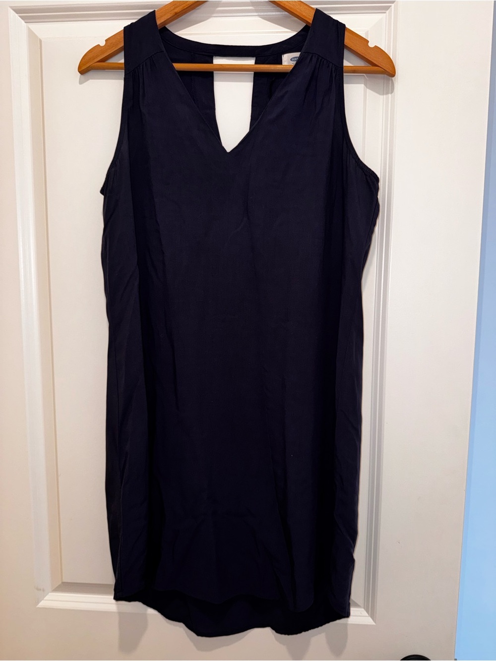 Sleeveless V-Neck Women’s Dress in Navy